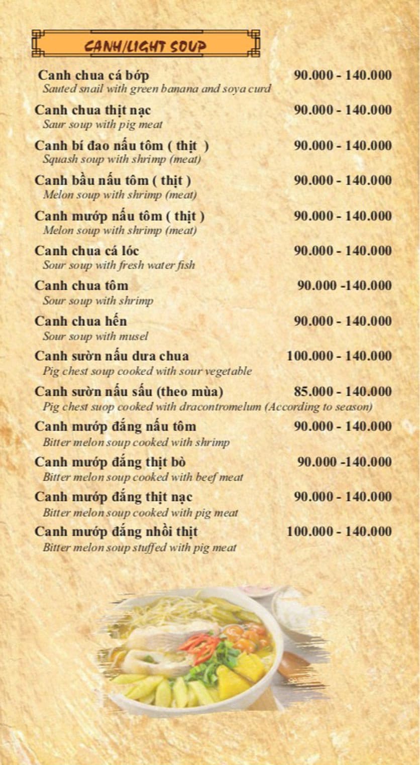 Bảng giá 