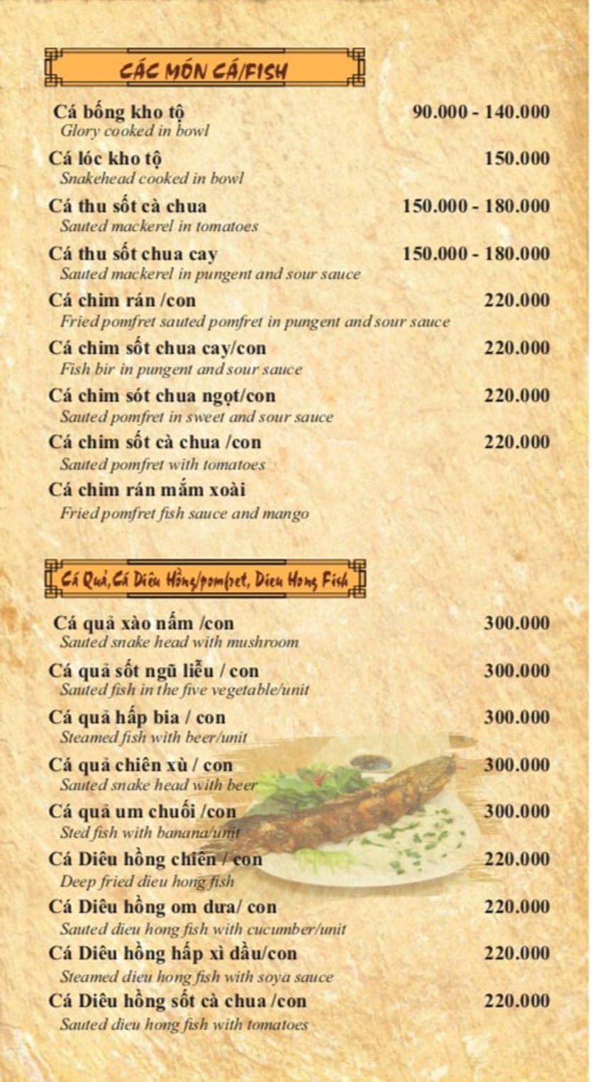 Bảng giá 