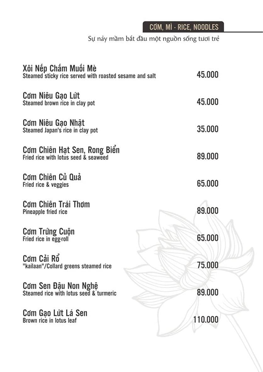 Bảng giá 