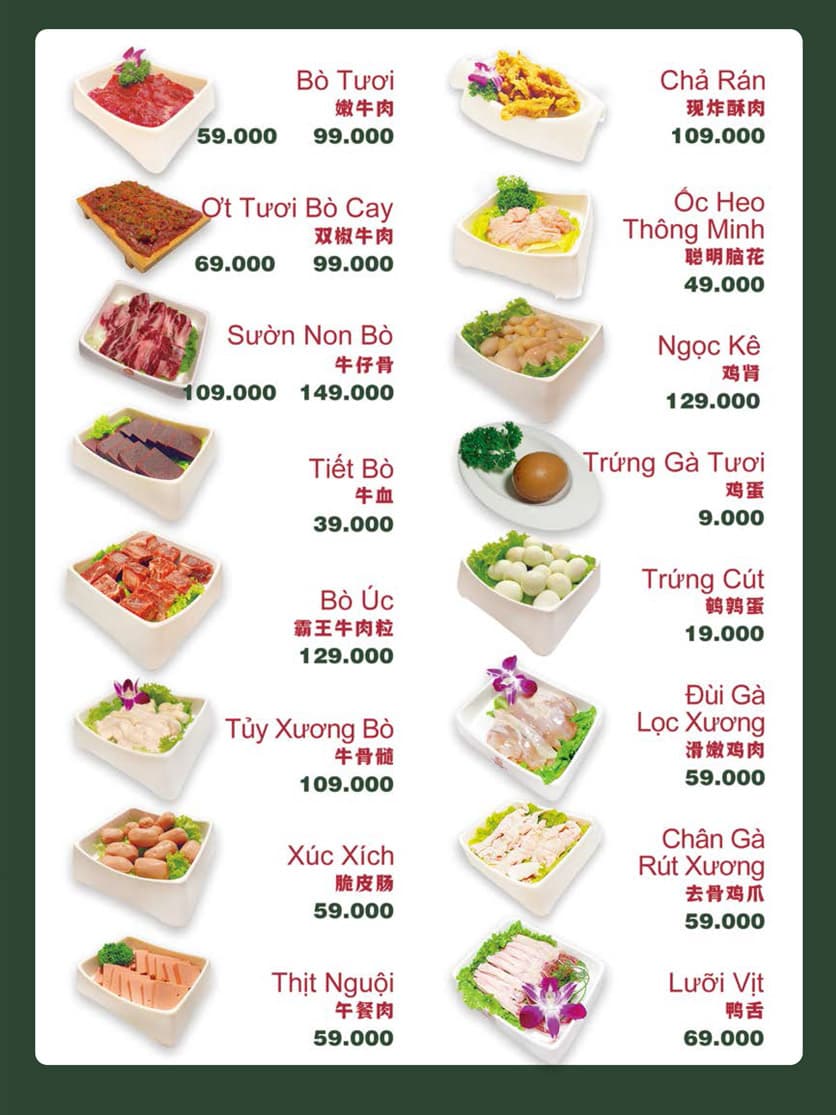 Bảng giá 