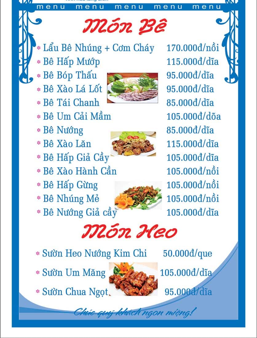 Bảng giá 