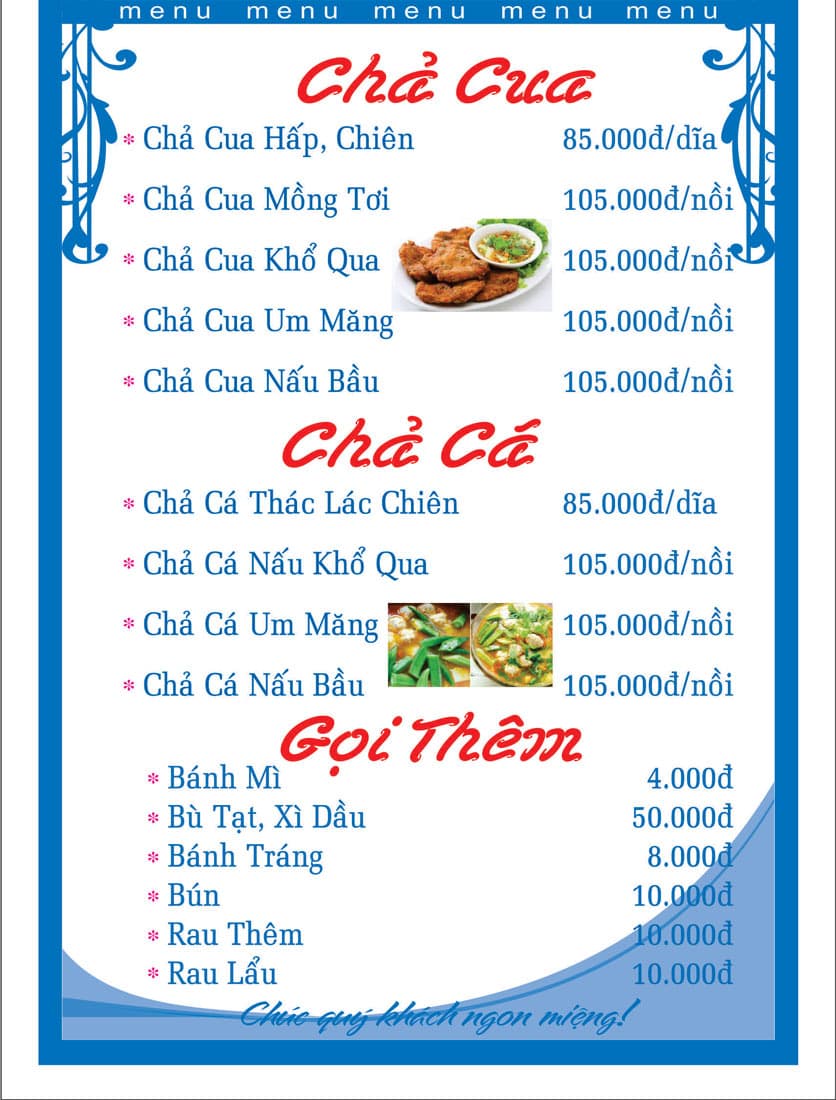 Bảng giá 