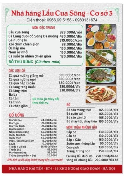 Bảng giá 