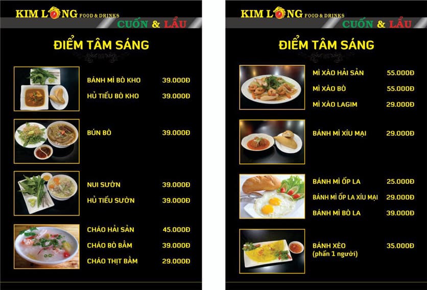Bảng giá 