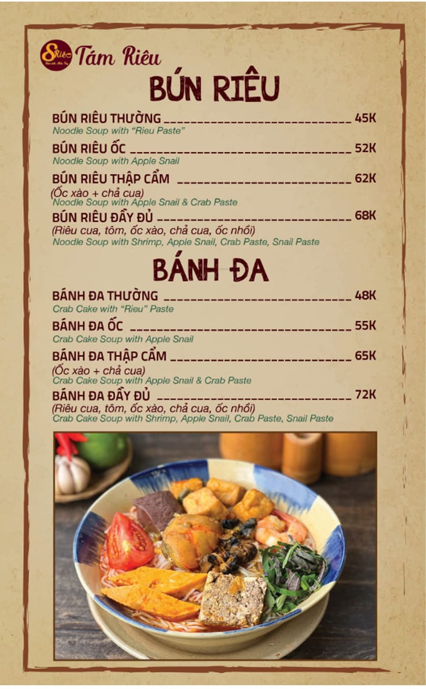 Bảng giá 