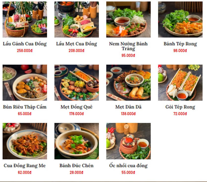 Bảng giá 