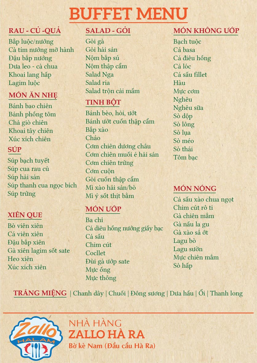 Bảng giá 